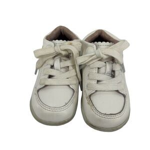 Stride Rite SRT Emilia Baby Walker Shoes White Size 4.5W 4.5 Girls